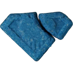 Blue Punisher ecstasy pill (XTC) — MDMA 134mg — Berlin, Germany