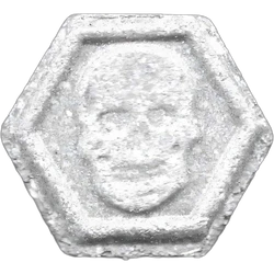Grey Philipp Plein ecstasy pill (XTC) — MDMA 84mg — Madrid, Spain