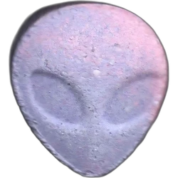 Purple Alien ecstasy pill (XTC) — Caffeine 18mg — Madrid, Spain
