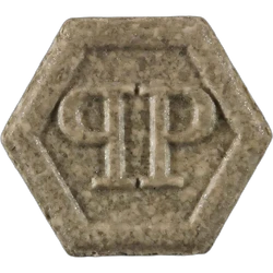 Brown Philipp Plein ecstasy pill (XTC) — MDMA 174mg — Zürich, Switzerland