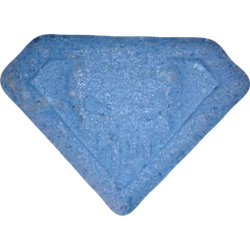 Blue Punisher ecstasy pill (XTC) — MDMA 103mg — Vienna, Austria