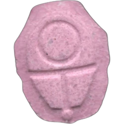 Pink Squid Game ecstasy pill (XTC) — MDMA 179mg — Barcelona, Spain