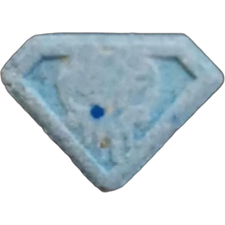 Blue Punisher ecstasy pill (XTC) — MDMA 120mg — Granada, Spain
