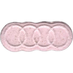 Pink Audi RS ecstasy pill (XTC) — MDMA 165mg — Barcelona, Spain