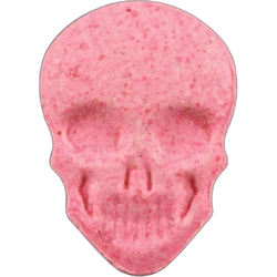 Pink Skull ecstasy pill (XTC) — MDMA 214mg — Zürich, Switzerland