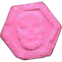 Pink Philipp Plein ecstasy pill (XTC) — MDMA — Madrid, Spain