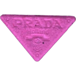 Pink Prada ecstasy pill (XTC) — MDMA 218mg — Barcelona, Spain