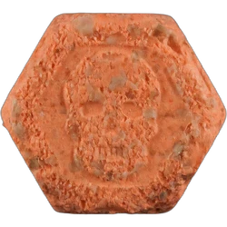 Brown Philipp Plein ecstasy pill (XTC) — MDMA 183mg — Zürich, Switzerland