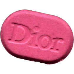Pink Dior ecstasy pill (XTC) — 2C-B 12mg — Madrid, Spain