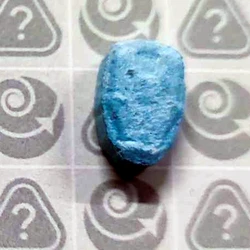 Blue Iron Man ecstasy pill (XTC) — Unidentified cathinone — New Zealand