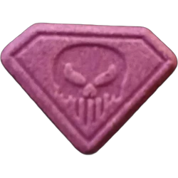 Purple Punisher ecstasy pill (XTC) — MDMA 151mg — Granada, Spain