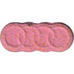 Pink Audi ecstasy pill (XTC) — MDMA 216mg — Madrid, Spain
