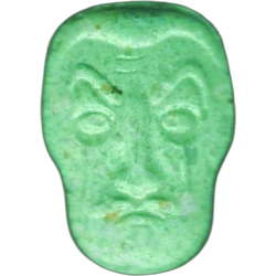 Green La Casa de Papel ecstasy pill (XTC) — MDMA 222mg — Tarragona, Spain