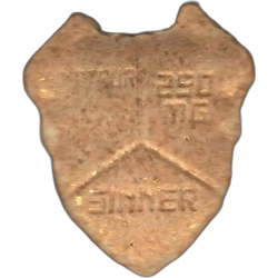 White Satan Sinner ecstasy pill (XTC) — MDMA 173mg — Girona, Spain