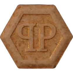 Orange Philipp Plein ecstasy pill (XTC) — MDMA 223mg — Berlin, Germany