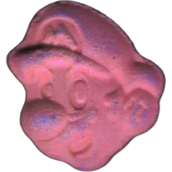 Pink Super Mario ecstasy pill (XTC) — MDMA 89mg — Girona, Spain