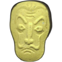 Yellow La Casa de Papel ecstasy pill (XTC) — MDMA 352mg — Madrid, Spain