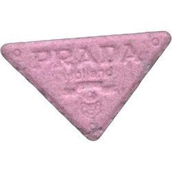 Pink Prada ecstasy pill (XTC) — MDMA 202mg — Barcelona, Spain
