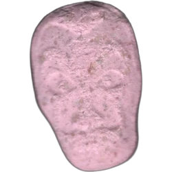 Pink La Casa de Papel ecstasy pill (XTC) — MDMA 238mg — Barcelona, Spain