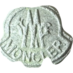 Rumen ecstasy pill (XTC) — MDMA 82mg — Slovenia