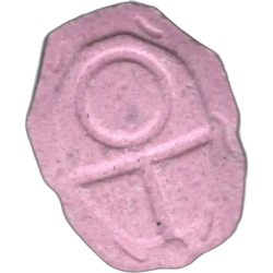 Pink Squid Game ecstasy pill (XTC) — MDMA 185mg — Barcelona, Spain