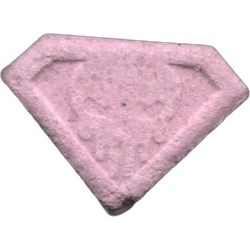 Pink Punisher ecstasy pill (XTC) — MDMA 123mg — Barcelona, Spain