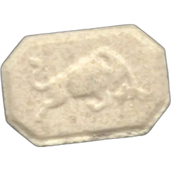 Yellow Red Bull ecstasy pill (XTC) — MDMA 209mg — Barcelona, Spain