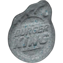 Grey Burguer King ecstasy pill (XTC) — MDMA 185mg — Barcelona, Spain