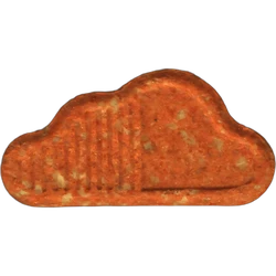 Orange Soundcloud ecstasy pill (XTC) — MDMA 212mg — Barcelona, Spain