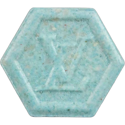 Blue Philipp Plein ecstasy pill (XTC) — MDMA 163mg — Zürich, Switzerland