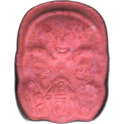Pink Gas Mask ecstasy pill (XTC) — MDMA 189mg — Madrid, Spain