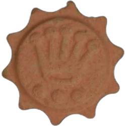 Pink Rolex pill — MDMA 141mg; Amphetamine 3mg — Graz, Austria