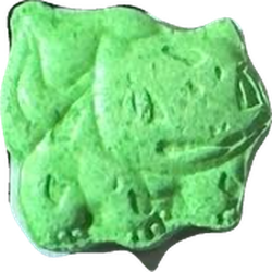 Bulbasaur ecstasy pill (XTC) — MDMA 191mg — Slovenia