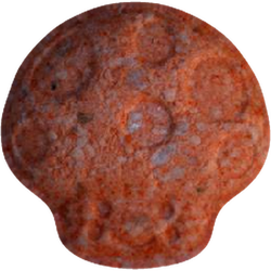 Orange 1 Up pill — MDMA 185mg — Vienna, Austria