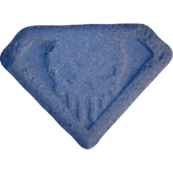 Blue Punisher ecstasy pill (XTC) — MDMA 131mg — Vienna, Austria