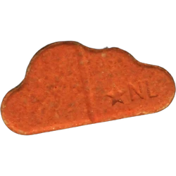 Orange Soundcloud ecstasy pill (XTC) — MDMA 228mg — Barcelona, Spain