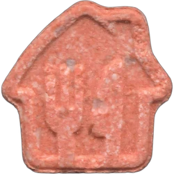 Orange Just Eat ecstasy pill (XTC) — MDMA 160mg — Barcelona, Spain