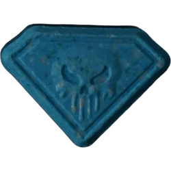 Blue Punisher ecstasy pill (XTC) — MDMA 150mg — Berlin, Germany