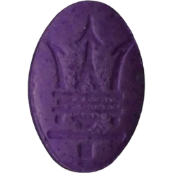 Purple Maserati ecstasy pill (XTC) — MDMA 123mg — Berlin, Germany