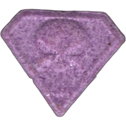 Purple Punisher ecstasy pill (XTC) — MDMA 160mg — Barcelona, Spain