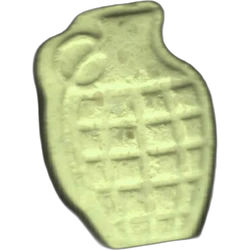 Yellow Granade ecstasy pill (XTC) — MDMA 189mg — Barcelona, Spain