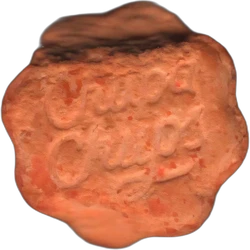 Orange Chupa Chups ecstasy pill (XTC) — Unknown — Huesca, Spain
