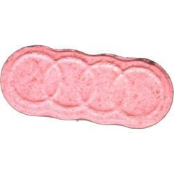 Pink Audi ecstasy pill (XTC) — MDMA 230mg — Barcelona, Spain