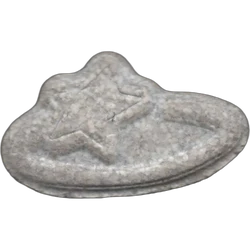 Grey Pop Smoke ecstasy pill (XTC) — MDMA 236mg — Huesca, Spain