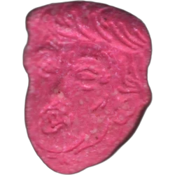 Pink Trump ecstasy pill (XTC) — MDMA 186mg — Barcelona, Spain