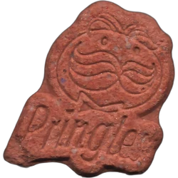 Orange Pringles ecstasy pill (XTC) — MDMA 220mg — Huesca, Spain