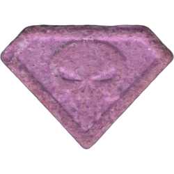 Purple Punisher ecstasy pill (XTC) — MDMA 130mg — Huesca, Spain