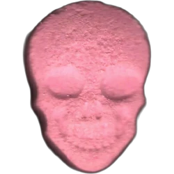 Pink Skull ecstasy pill (XTC) — MDMA 98mg — Jaén, Spain