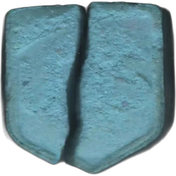 Blue UPS ecstasy pill (XTC) — Unknown — Huesca, Spain
