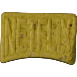 Yellow Netflix ecstasy pill (XTC) — MDMA 140mg — Berlin, Germany